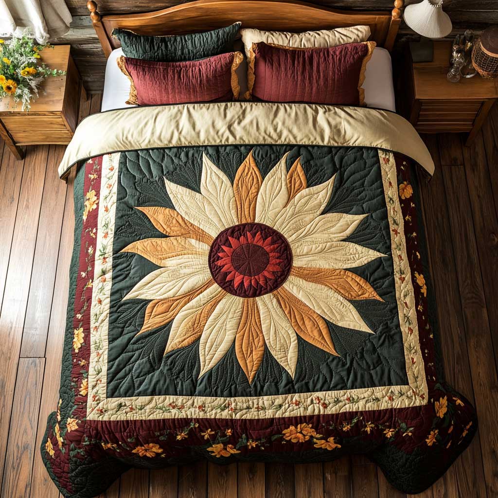 Sunflower Mandala Petal WP2301039CL Duvet Cover Set