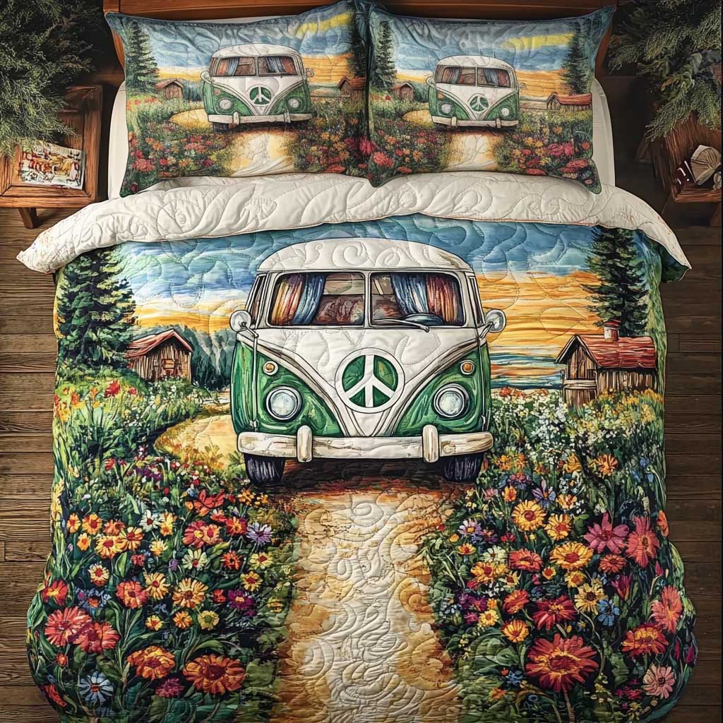 Tranquil Camper Van WN2802075CL Duvet Cover Set