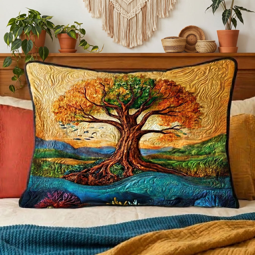 Tree Of Life Echoes Of The Ancient Tree WN2506003CL Quilted Bedding Pillow Case