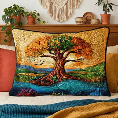 Tree Of Life Echoes Of The Ancient Tree WN2506003CL Quilted Bedding Pillow Case