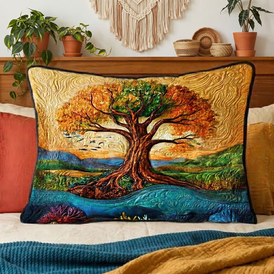 Tree Of Life Echoes Of The Ancient Tree WN2506003CL Quilted Bedding Pillow Case