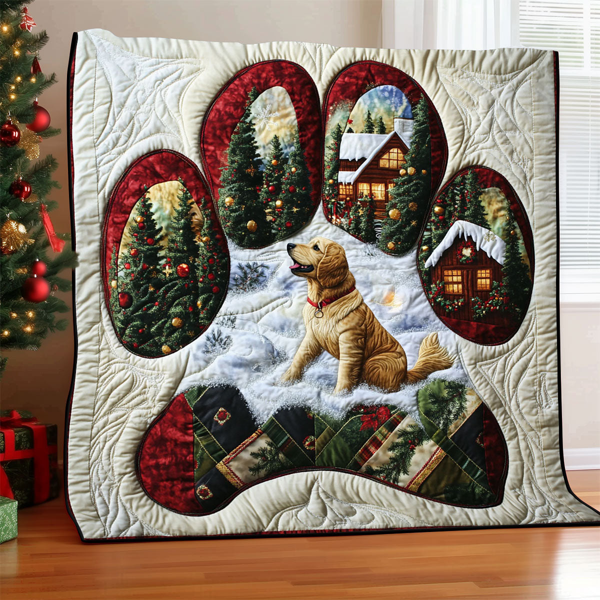 A Jolly Golden WJ1112025CL Quilt