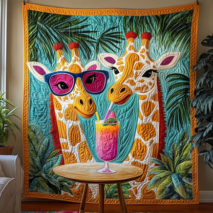 Giraffe Cocktail Party KL0901013CL Quilt