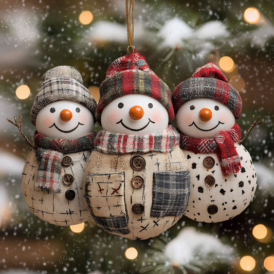 Snowman Frosty Gathering WN0812084CL Christmas Ornament