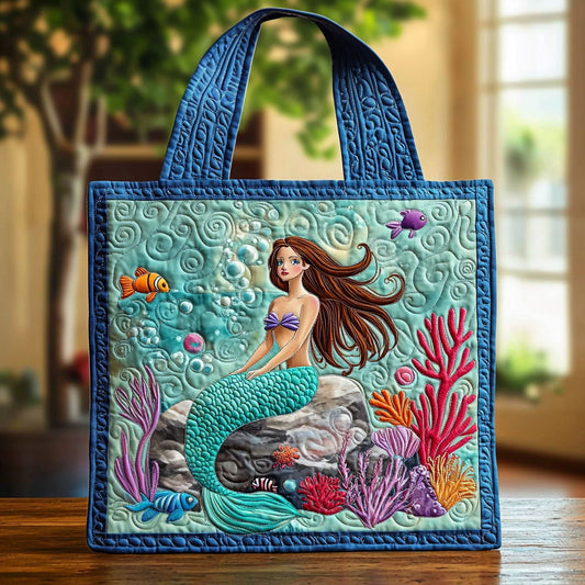 Enchanted Mermaid QA1212025CL Quilted Tote Bag