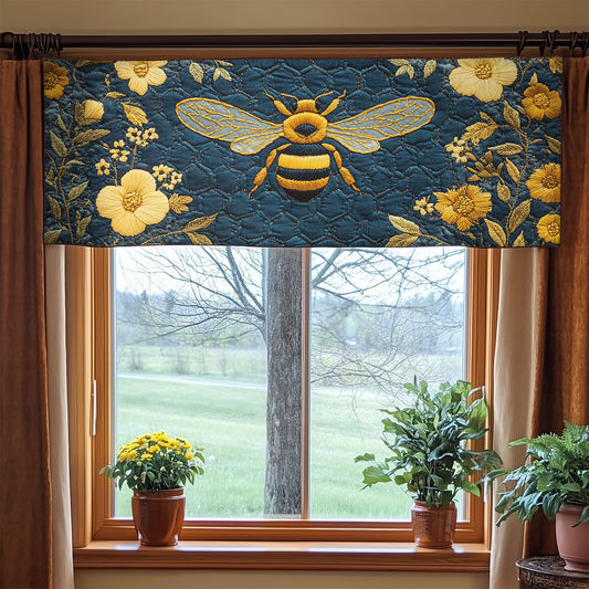 Bee’s Meadow Song WN3006019CL Quilted Valance