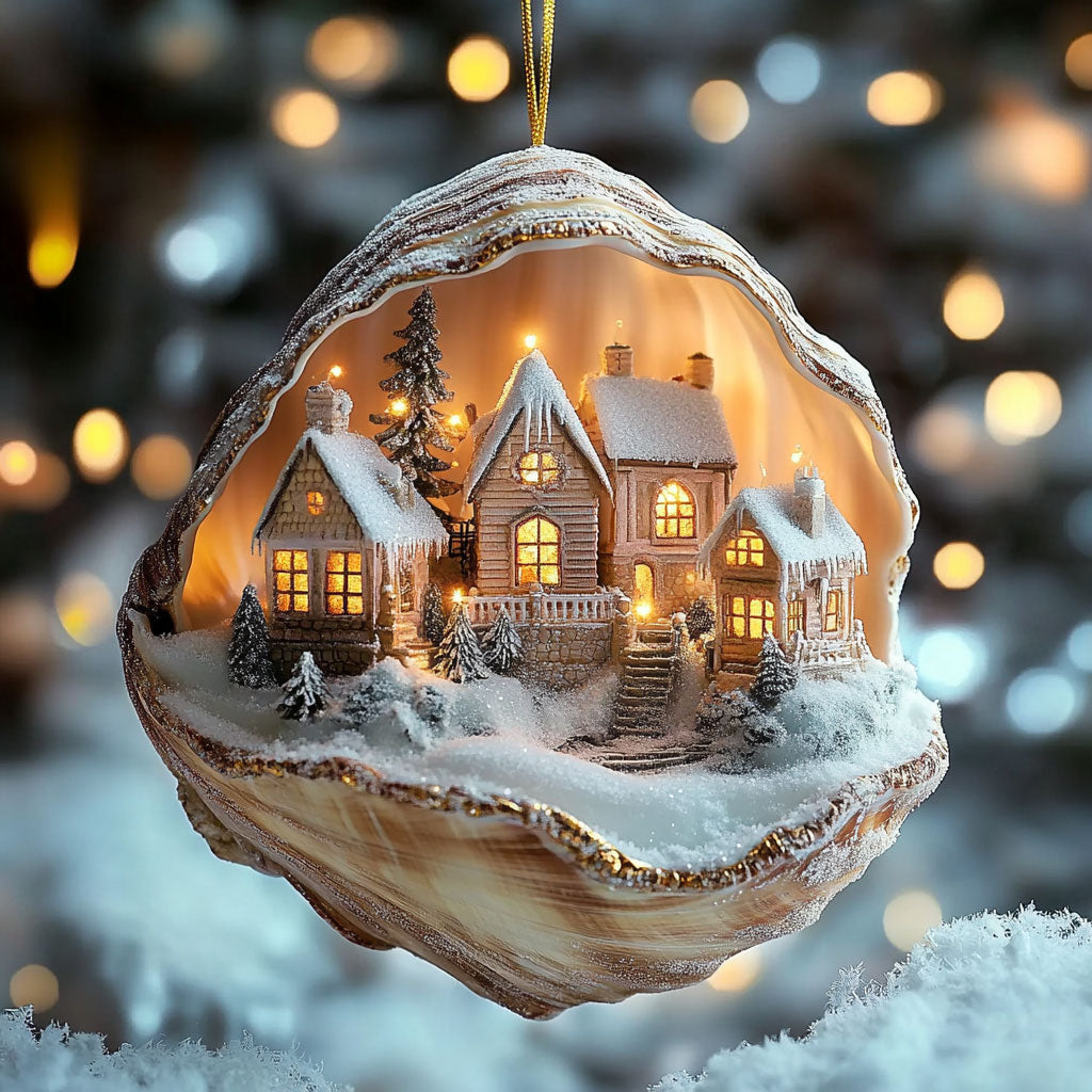 Winter Town Holiday Magic WN0912088CL Christmas Ornament