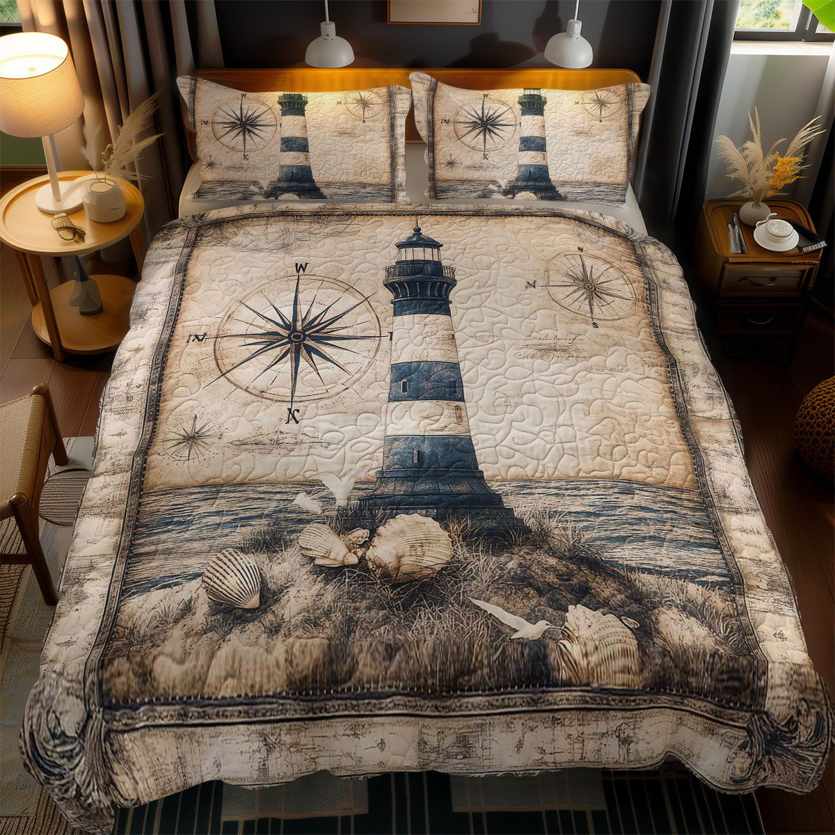 Compass Lighthouse WN0502062CL Duvet Cover Set