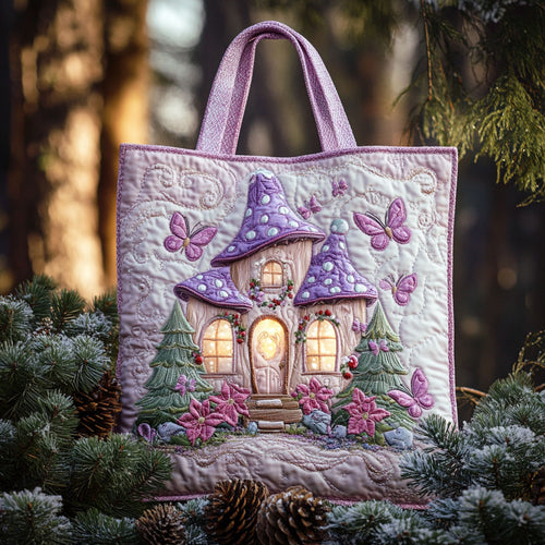 Bright Home Mushroom WN2310001CL Quilted Tote Bag