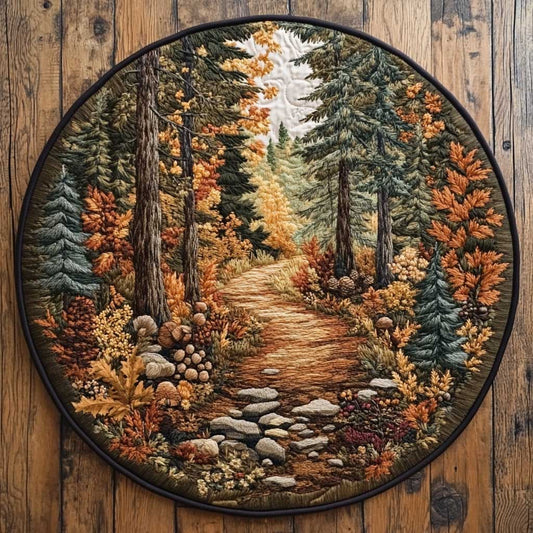 Forest Glow WN0905013CL Quilted Round Mat