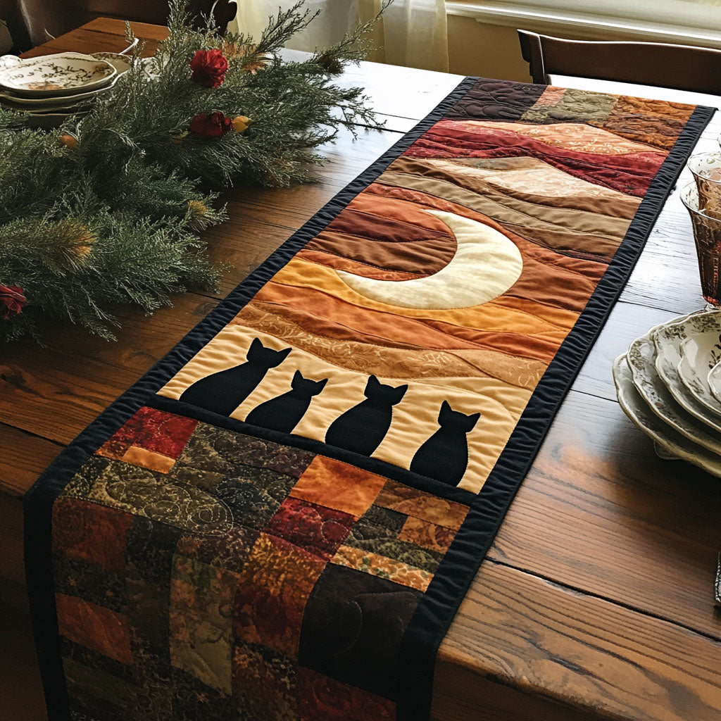 Stitching The Night WJ1707040CL Quilted Table Runner