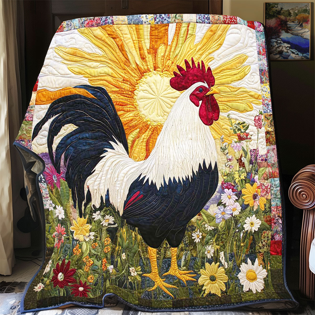 Sunshine Rooster WP1401049CL Quilt