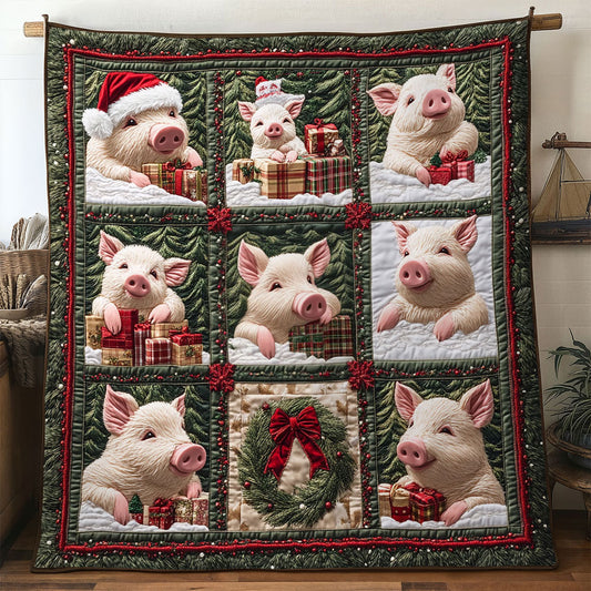 Snowy Pig WN2910061CL Quilt