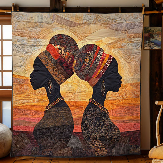 Sunlit African Woman WN0703029CL Quilt