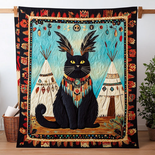 Native American Cat CW1201043CL Quilt