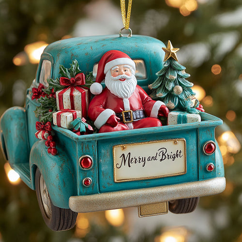 Merry Santa WN2510030CL Christmas Ornament