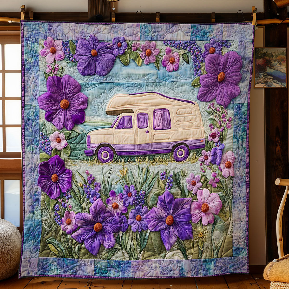 Floral Camper WN1401002CL Quilt