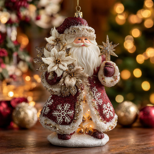 Santa Glow CW0212050CL Christmas Ornament