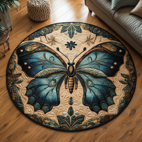 Emerald Soul Butterfly KL1612031CL Quilted Round Mat