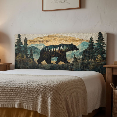 Bear Forest CW2612002CL Quilted Headboard Slipcover