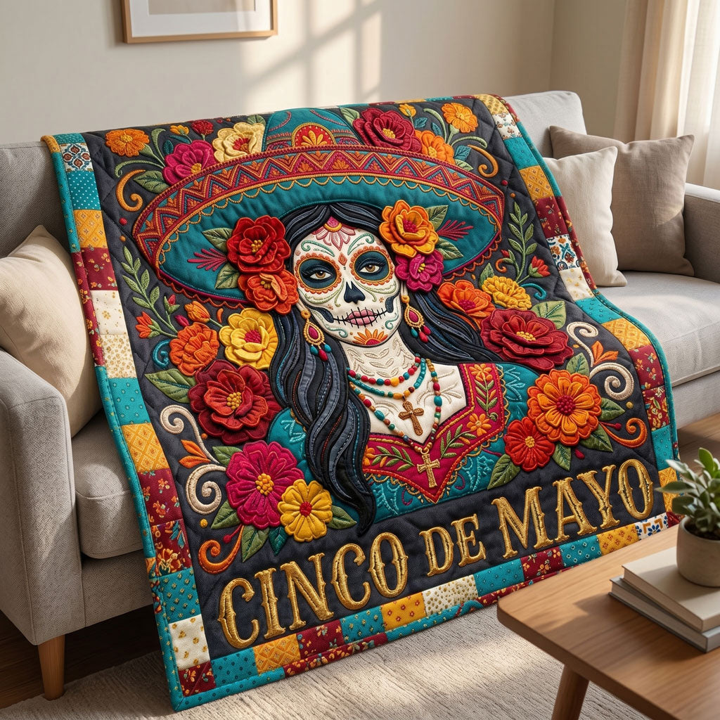 Fiesta Skull Lady WN1804008CL Quilt