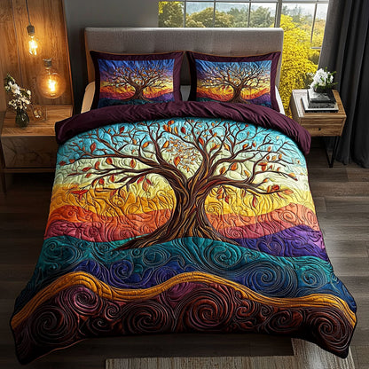 Vibrant Tree Of Life QA1401016CL Duvet Cover Set