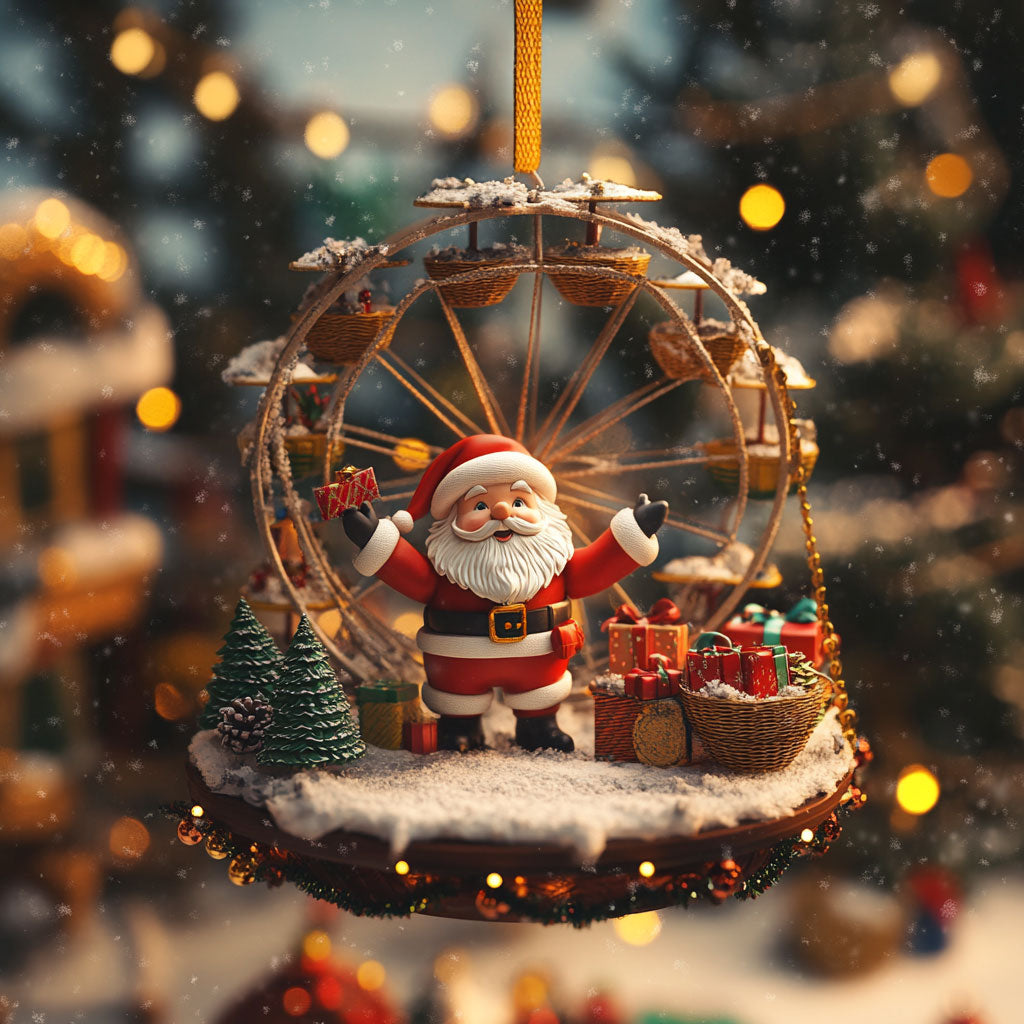 Festive Ferris Wheel WN2911030CL Christmas Ornament