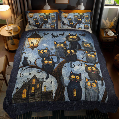 Silly Cat Twilight Mischief WN1103157CL Duvet Cover Set