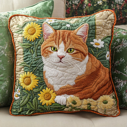 Cat In Garden XR2210004CL Quilt Pillow Case