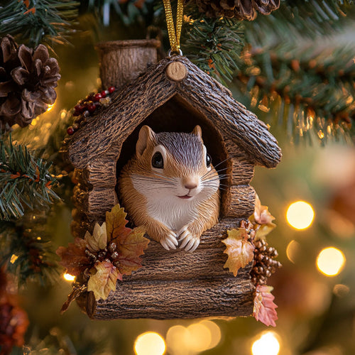 Woodland Chipmunk WN2411099CL Christmas Ornament
