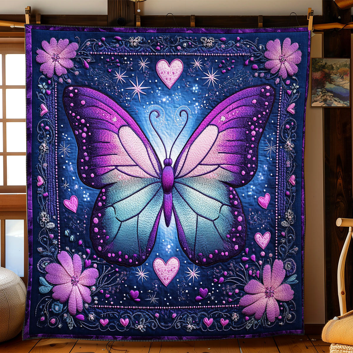 Enchanted Butterfly CW1401007CL Quilt