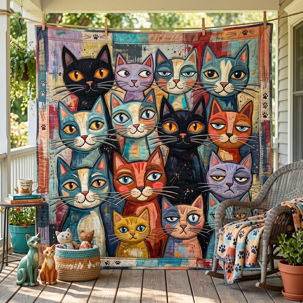 Colorful Cat Crew WN2905003CL Quilt