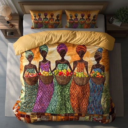 African Women Market WN0701016CL Duvet Cover Set
