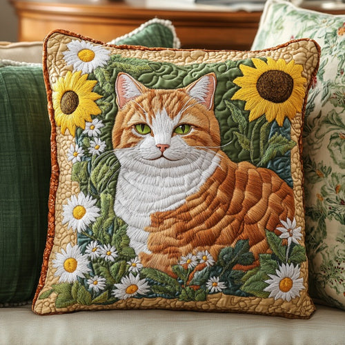 Cat In Garden XR2210010CL Quilt Pillow Case