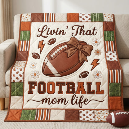 Football Mom Life XR2904007CL Quilt