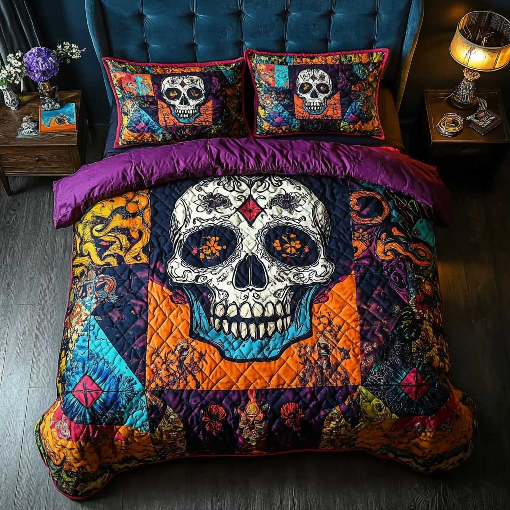 Patchwork Skull WN0303021CL Duvet Cover Set