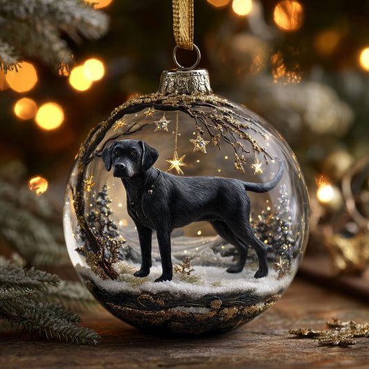 Labrador Winter Glow CW0112033CL Christmas Ornament