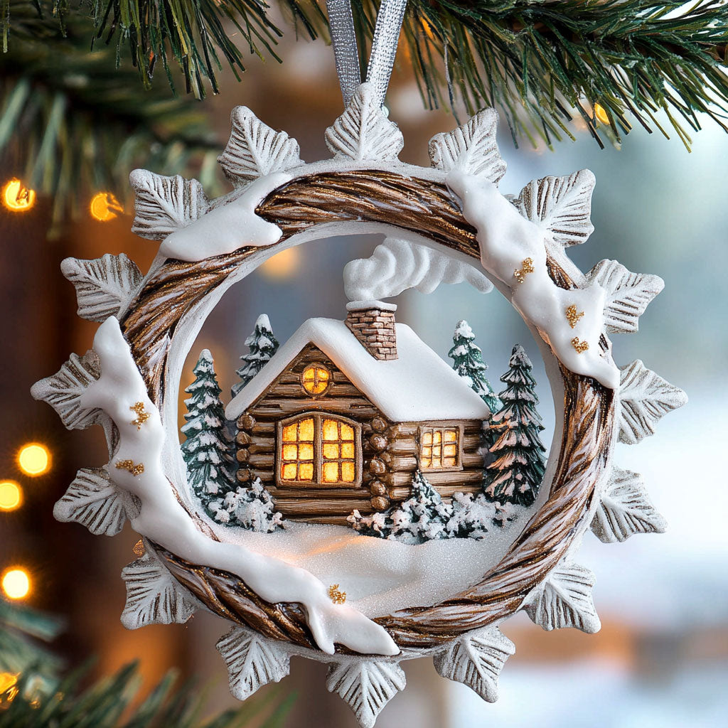 Cabin Glow CP0512056CL Christmas Ornament