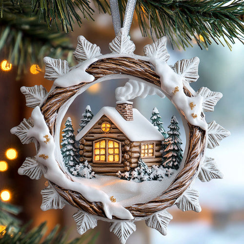Cabin Glow CP0512056CL Christmas Ornament
