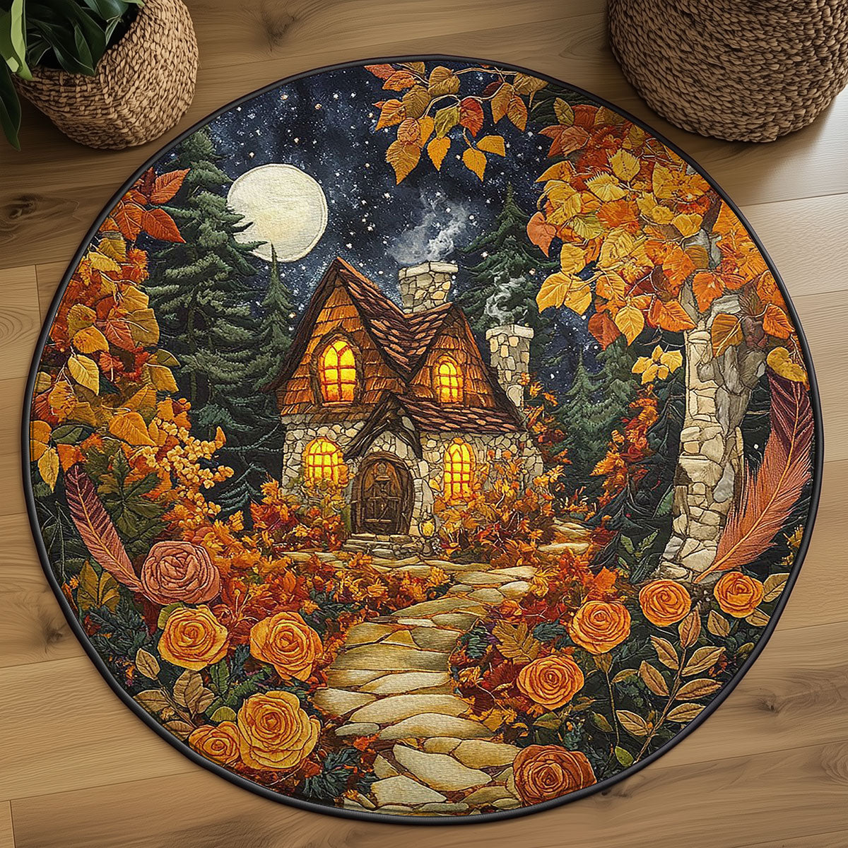 Thorn And Flame WN2705072CL Quilted Round Mat