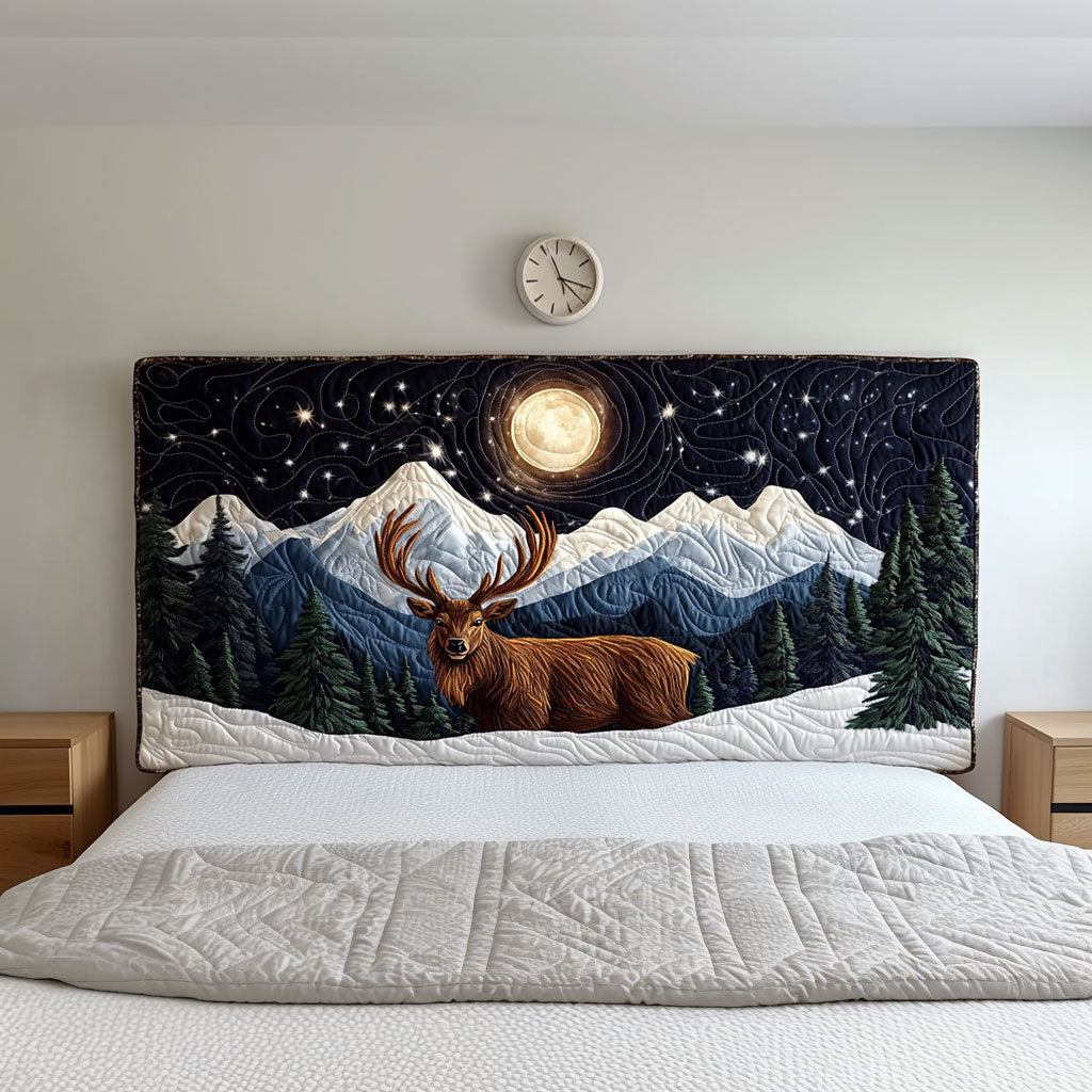 Full Moon Deer QA0601004CL Quilted Headboard Slipcover