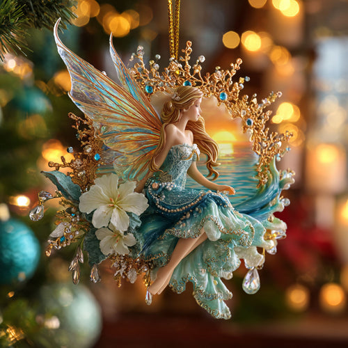 Golden Glow Fairy CW0412063CL Christmas Ornament