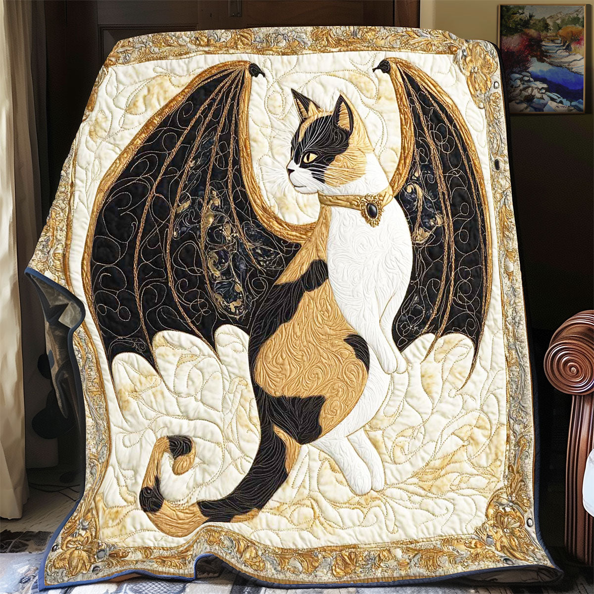 Myth Calico Cat WP1402026CL Quilt