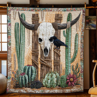 Cow Skull And Crow WN2401014CL Quilt