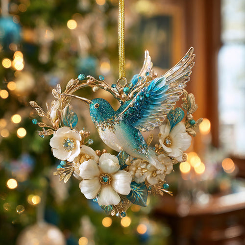 Hummingbird Love CW0412102CL Christmas Ornament