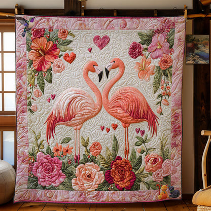 Flamingo Valentine Delight WN1112027CL Quilt