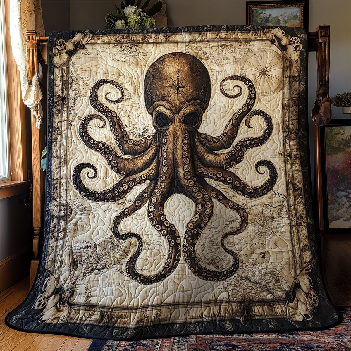 Treasure Octopus WN0702045CL Quilt