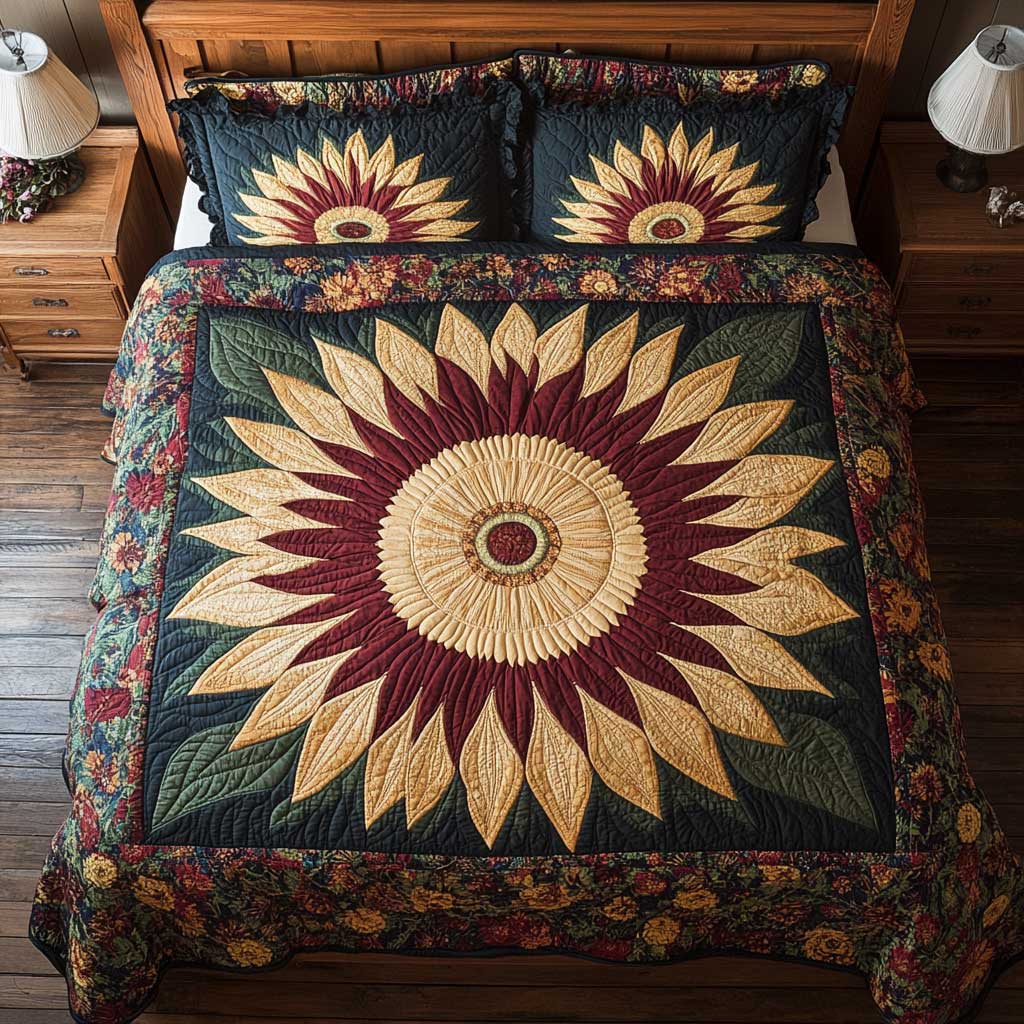 Mandala Sunflower WP2101045CL Duvet Cover Set