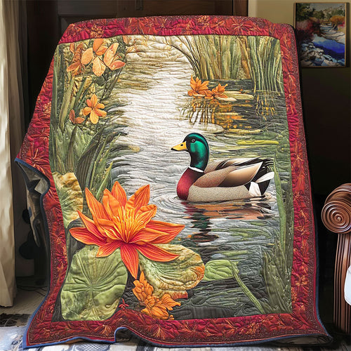 Mallard Duck Pond WP1401046CL Quilt