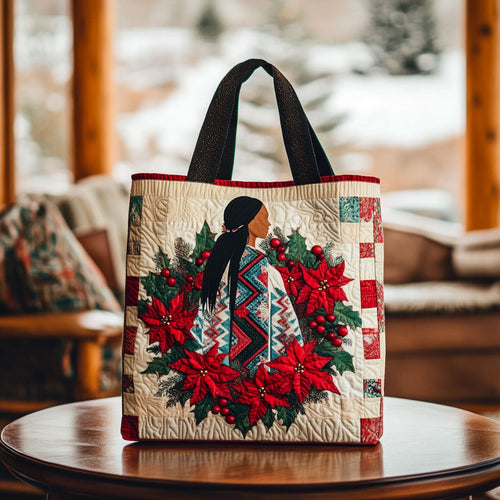 Native Soul Floral KL1512007CL Quilted Tote Bag